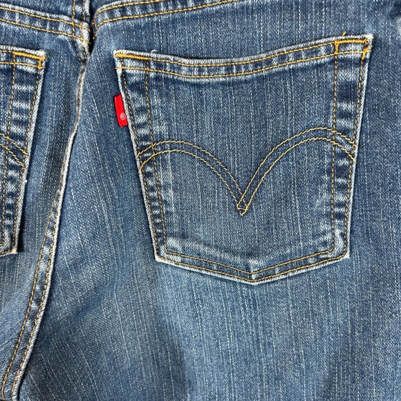 Levis 550 Jeans Womens 10M Y2K Classic Relaxed Tapered Medium Wash - Picture 9 of 10